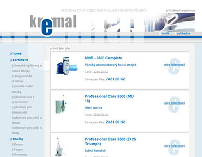 e-shop Kremal