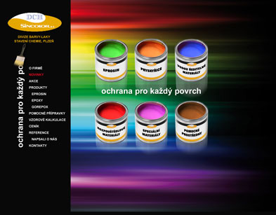 grafický návrh webu Sincolor 